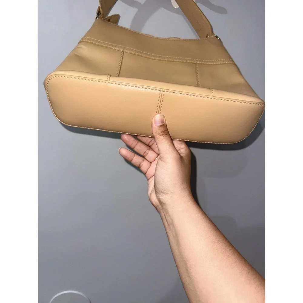 Kate Spade‎ New York Tan Leather Hobo Purse Tassel Y2K V